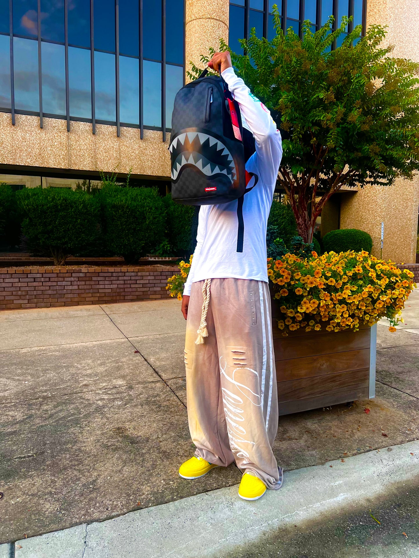 Grey “rupture” sweatpants