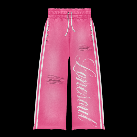Pink “rupture” sweatpants