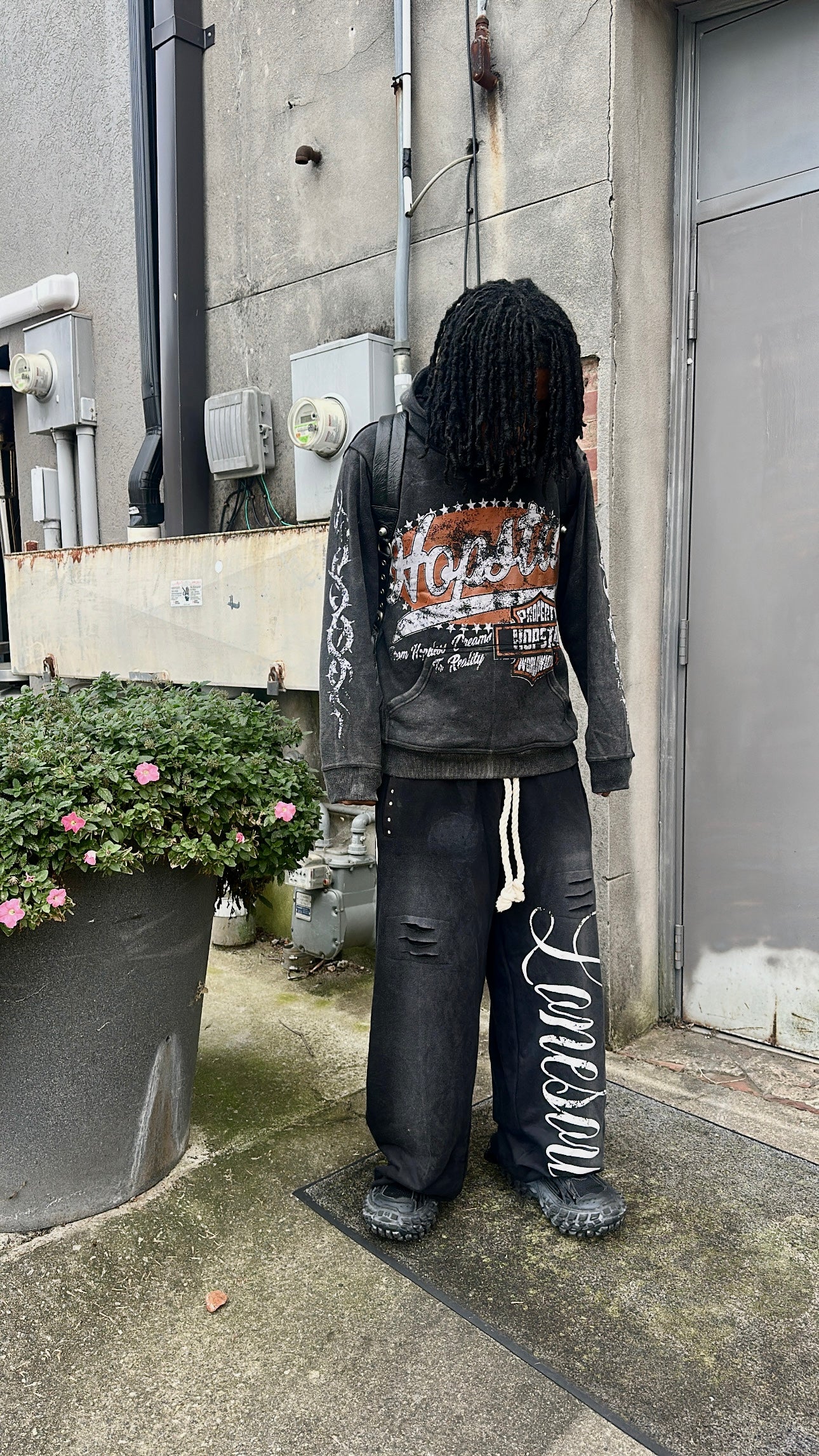 Black “rupture” sweatpants